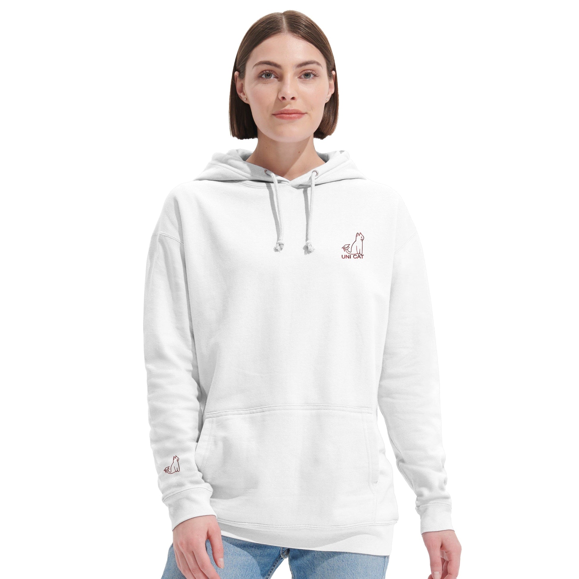 CORE UNI CAT - RED LOGO HOODIE Apparel