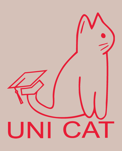 CORE UNI CAT - RED LOGO HOODIE Apparel