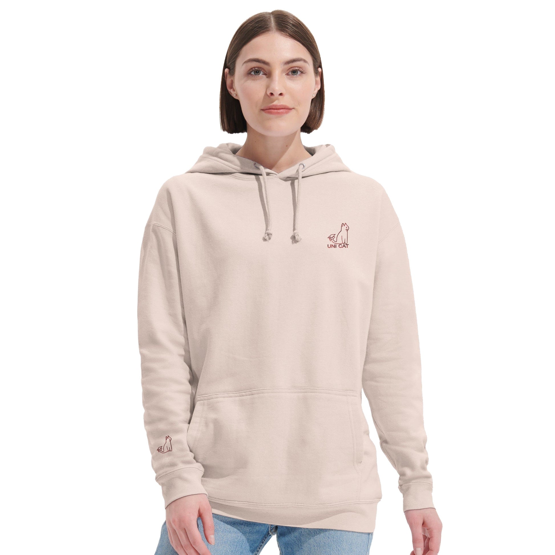 CORE UNI CAT - RED LOGO HOODIE Apparel