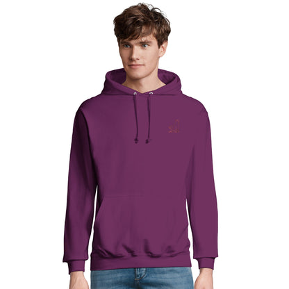 CORE UNI CAT - RED LOGO HOODIE Apparel