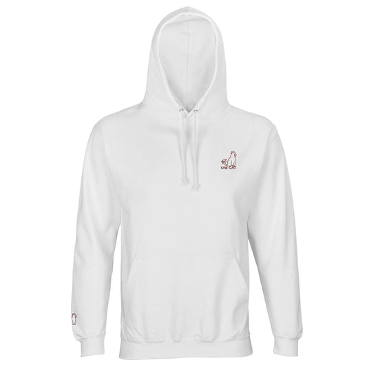 White / XS CORE UNI CAT - RED LOGO HOODIE Apparel