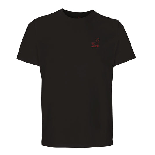 Deep Black / XS CORE UNI CAT - RED LOGO TEE Apparel