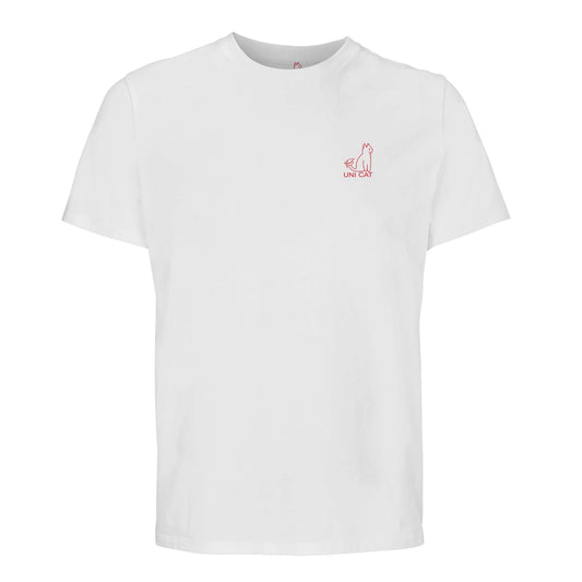 White / XS CORE UNI CAT - RED LOGO TEE Apparel