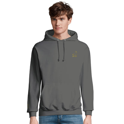 CORE UNI CAT - YELLOW LOGO HOODIE Apparel