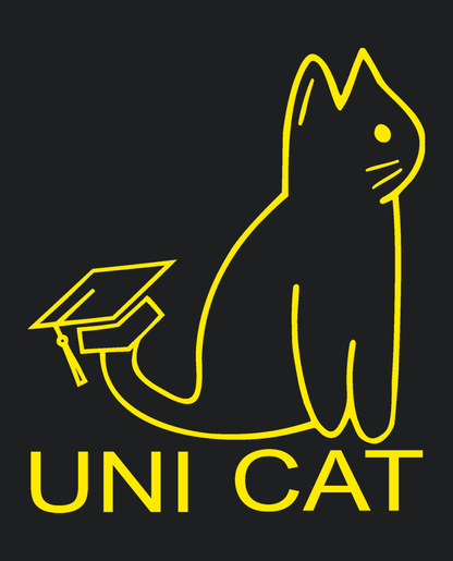 CORE UNI CAT - YELLOW LOGO HOODIE Apparel