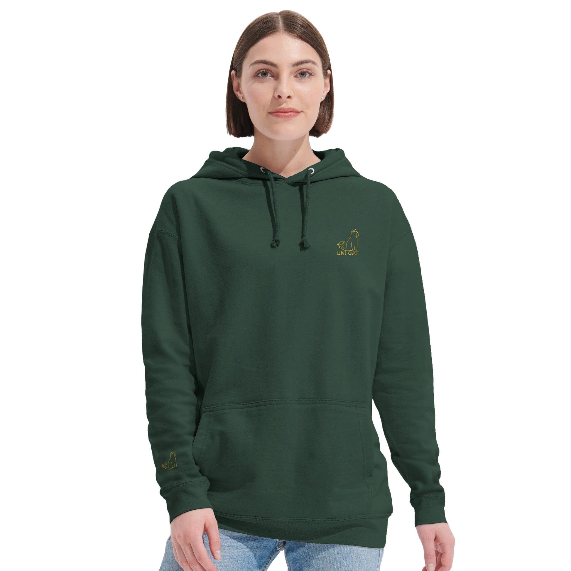 CORE UNI CAT - YELLOW LOGO HOODIE Apparel