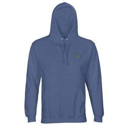 Blue / XS CORE UNI CAT - YELLOW LOGO HOODIE Apparel