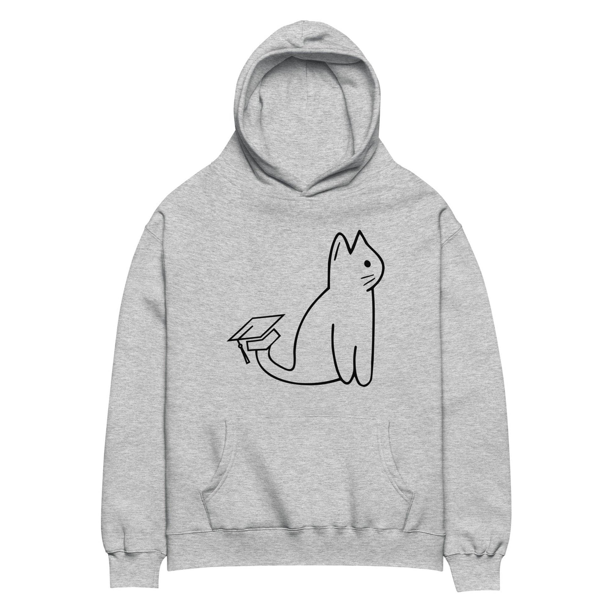 SIGNATURE UNI CAT - BLACK LOGO OVERSIZED HOODIE Apparel