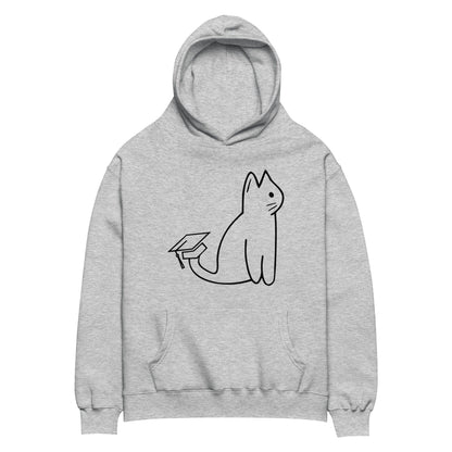 SIGNATURE UNI CAT - BLACK LOGO OVERSIZED HOODIE Apparel