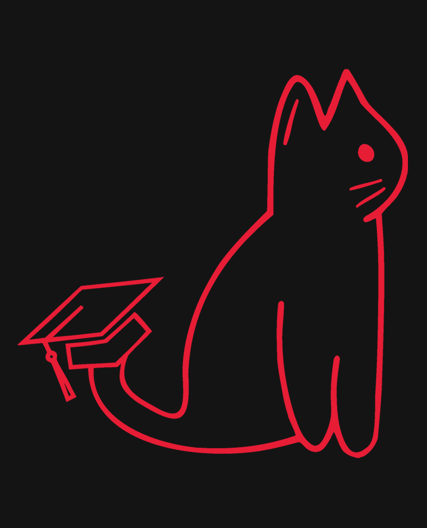 SIGNATURE UNI CAT - RED LOGO OVERSIZED HOODIE Apparel