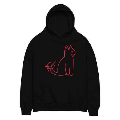 SIGNATURE UNI CAT - RED LOGO OVERSIZED HOODIE Apparel
