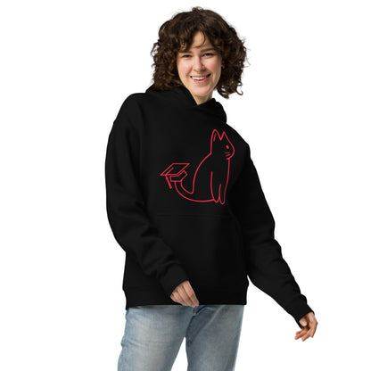 SIGNATURE UNI CAT - RED LOGO OVERSIZED HOODIE Apparel