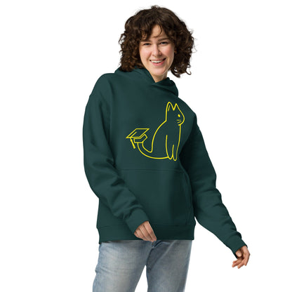 SIGNATURE UNI CAT - YELLOW LOGO OVERSIZED HOODIE Apparel