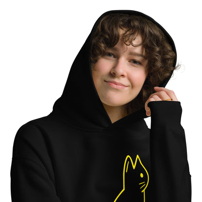 SIGNATURE UNI CAT - YELLOW LOGO OVERSIZED HOODIE Apparel